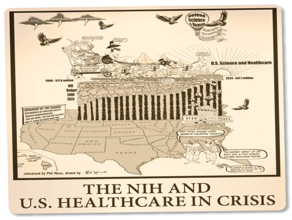  LifeScienceHistory.com Releases Cartoon Illustrating 'The NIH and U.S. Healthcare in Crisis' 