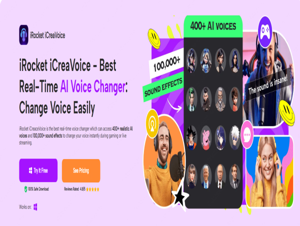 iRocket iCreaVoice Launches as a Next-Gen Voice Changer for Discord, Zoom, Twitch, and More