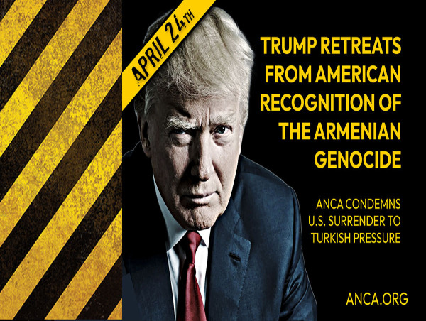 Armenian National Committee of America Calls on President Trump to Properly Recognize Armenian Genocide