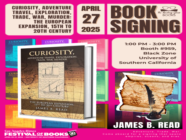  James B. Read Heads to LA Times Book Festival with Historical Adventure Book 