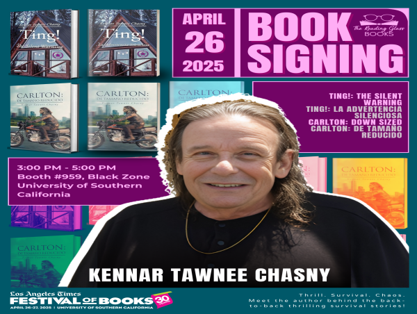 Kennar Chasny Showcases Four Thrilling Titles at LA Times Festival of Books 
