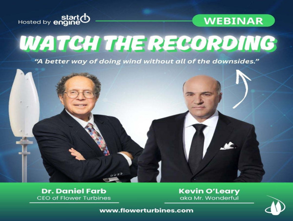  Kevin O’Leary Webinar Recording with Flower Turbines 