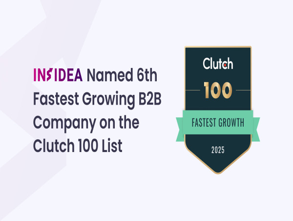  INSIDEA Named 6th Fastest Growing B2B Company on the Clutch 100 List 