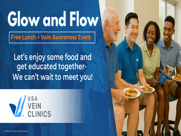 USA Vein Clinics Invites Public to Free 'Glow and Flow' Lunch Events for Vein Health Education