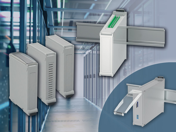 OKW’s New RAILTEC BP Panel Enclosures Help Design Engineers Develop Individual Cabinet Mounted DIN Rail Devices
