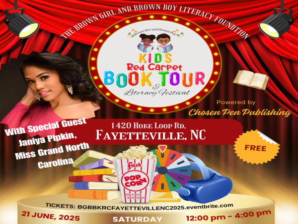 The BGBB Kid’s Red Carpet Book Tour & Literacy Festival Returns to Fayetteville, NC