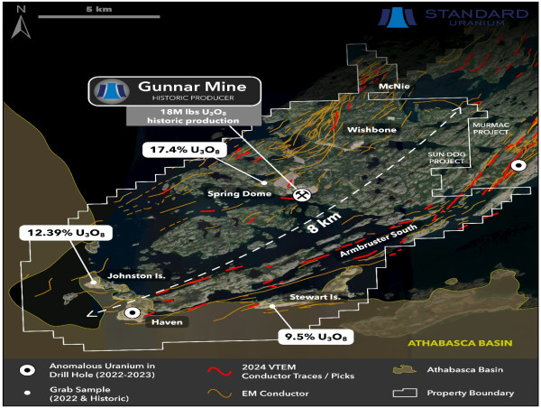  Standard Uranium and Aero Energy Report New Gravity Survey Targets and Assay Results, Sun Dog Project, Northwest Athabasca Basin 