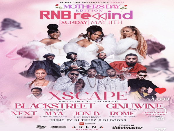 'BOBBY DEE PRESENTS THE ANNUAL RNB REWIND: MOTHER’S DAY EDITION LIVE AT TOYOTA ARENA'