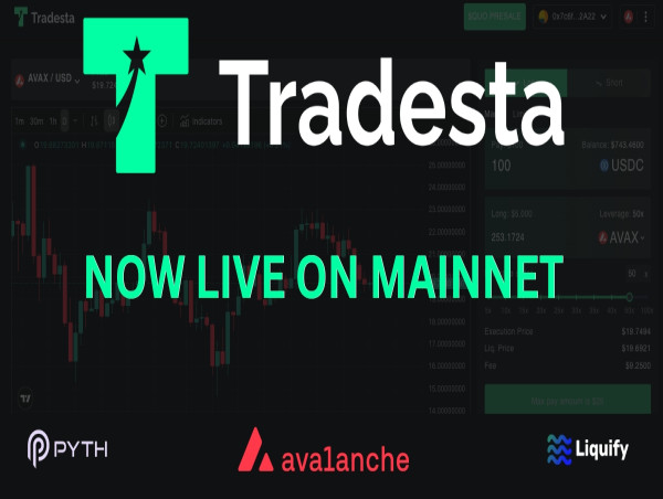 TradeSta Goes Live on Avalanche: Mainnet Launch Brings Onchain Perpetual Trading to Crypto, Commodities, and RWAs