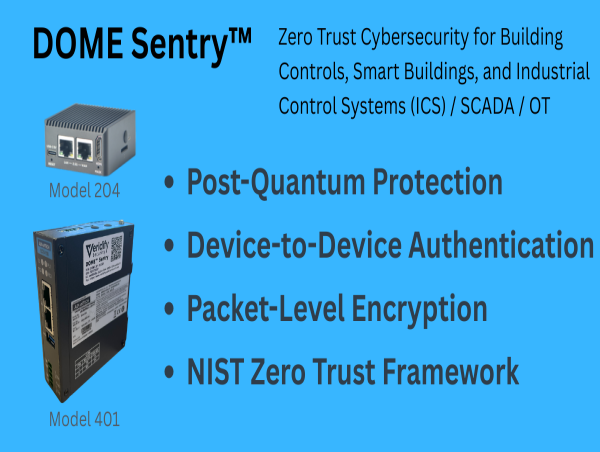 DOME™ Delivers Post-Quantum Protection for Building and Industrial Control Systems