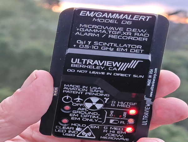 Pocket Alarm Detects and Records RF/Microwave Directed Energy Weapons, Nuclear Events, and Terrestrial Gamma Bursts