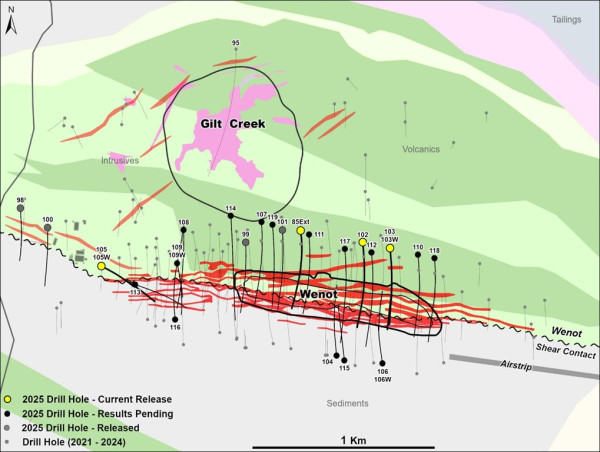 Omai Gold Drills 8.51 g/t Au over 9.3m (capped), 3.56 g/t Au over 21.8m, and 2.32 g/t Au over 19.8m in Resource Expansion Drill Program at Wenot