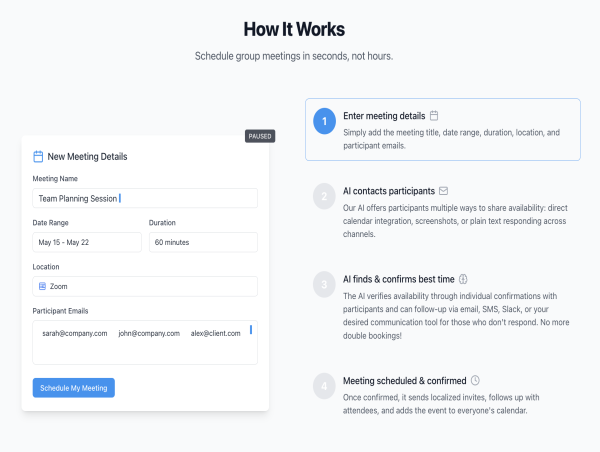 InstantGroups Unveils AI-Powered Scheduling Platform to Eliminate the Chaos of Group Meetings
