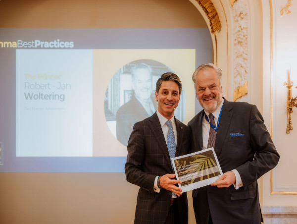 ROBERT-JAN WOLTERING, MANAGING DIRECTOR OF HOTEL DE L’EUROPE AMSTERDAM, WINS THE EHMA 'BEST PRACTICES 2024' AWARD