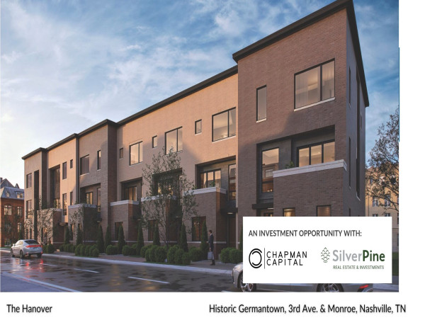 Chapman Capital, SilverPine, Trimark Builders Launch Luxury Townhome Development, the Hanover, in Nashville's Germantown