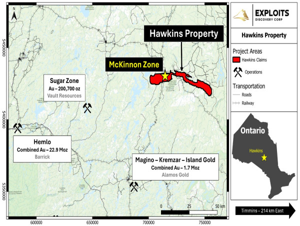 Exploits Enters into Option Agreement for District-Scale Gold Project in Ontario