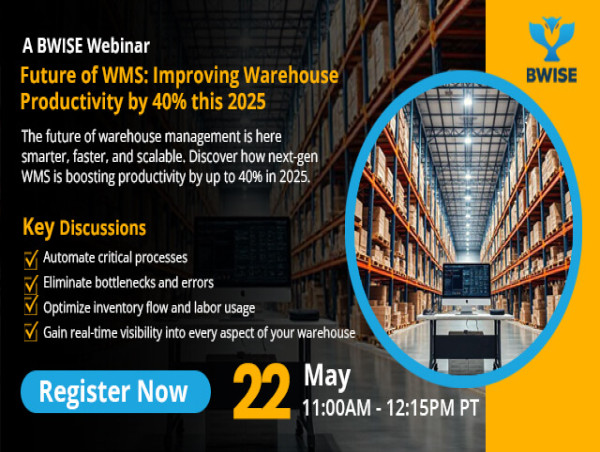 BWISE Solutions Announces Upcoming Webinar: 'Future of WMS: Improving Warehouse Productivity by 40% this 2025'