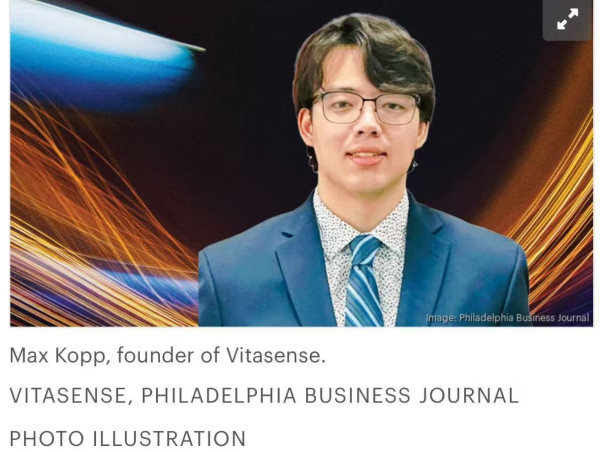 VitaSense CEO Max Kopp Honored as Philly Inno 25 Under 25 Innovator