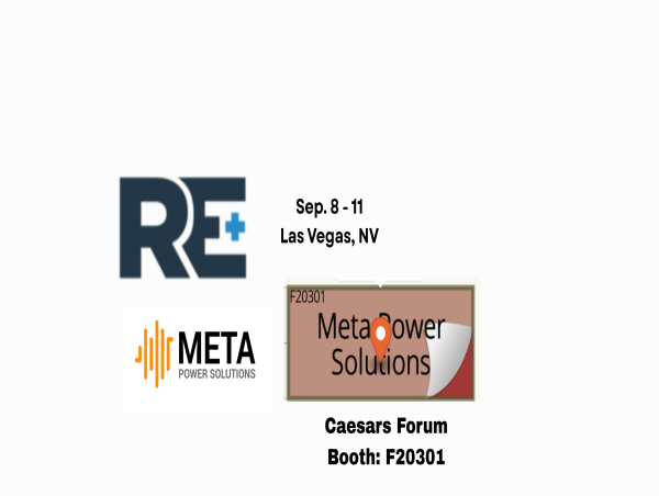 Meta Power Solutions to Exhibit at RE+ Tradeshow in Las Vegas, September 8–11, 2025