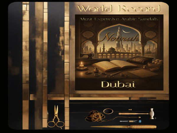 Antonio Vietri and Miriana Boccardo Announce World Record Attempt for Most Expensive Arabic Sandals in Dubai