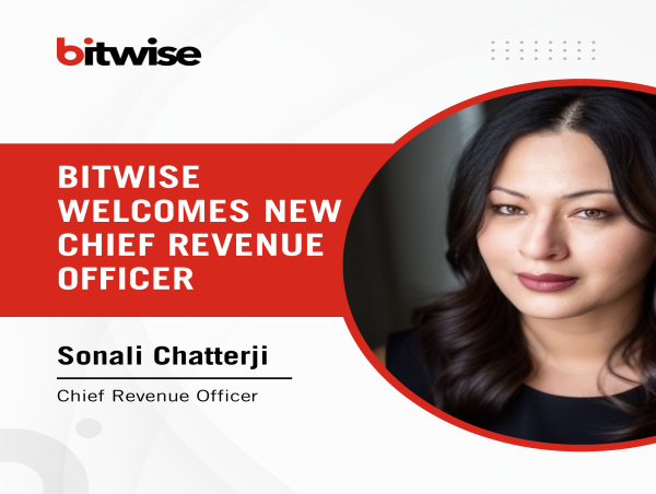  Bitwise Welcomes Sonali Chatterji as Chief Revenue Officer 