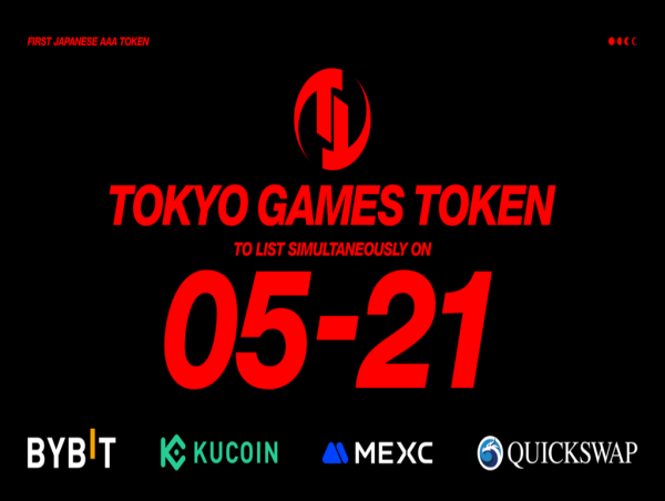 TOKYO GAMES TOKEN (TGT) to Debut Simultaneously on Bybit and Other Major Global Exchanges on May 21