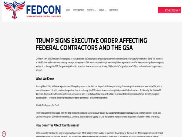 FEDCON Releases Analysis to Demystify New GSA Guidelines for Public Understanding