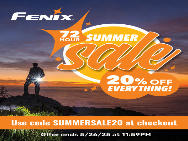 Fenix Lighting Announces 72 Hour Summer Sale Over Memorial Day Weekend