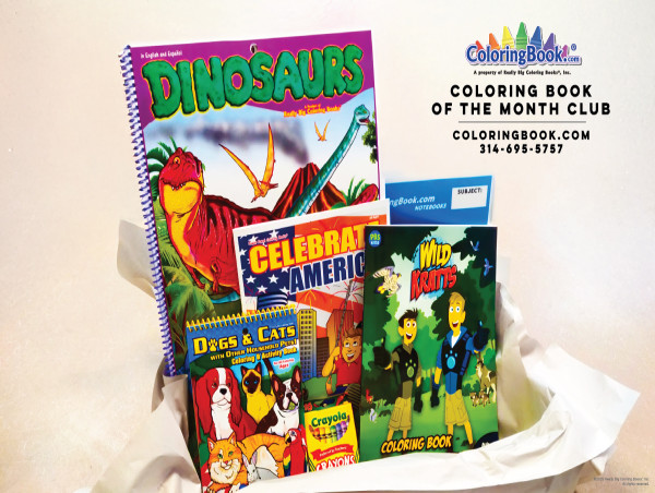 St. Louis based Really Big Coloring Books® debuts new Coloring Book of the Month Club