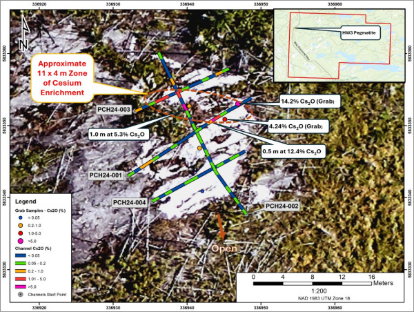 Ophir to Drill High-Grade Cesium Discovery at the Pilipas Property, James Bay, Quebec