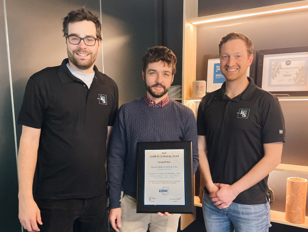 Équipe Laurence's Sainte-Adèle head office wins worldwide recognition at the ASHRAE Technology Awards