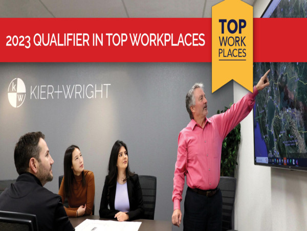  Kier + Wright Ranks 43rd in Great Bay Area Top Workplaces 