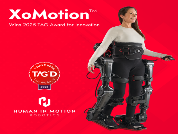 Human in Motion Robotics’ XoMotion™ Wins Prestigious TAG Award for MedTech Innovation