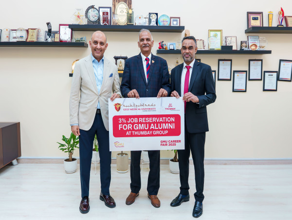 Thumbay Group Pledges 3% Job Reservation for GMU Alumni: A Historic Commitment to UAE's Healthcare Workforce
