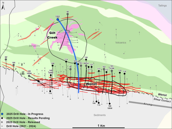Omai Gold Commences Gilt Creek Drill Hole Planned to Also Explore the Blue-Sky Depth Potential of the Wenot Deposit