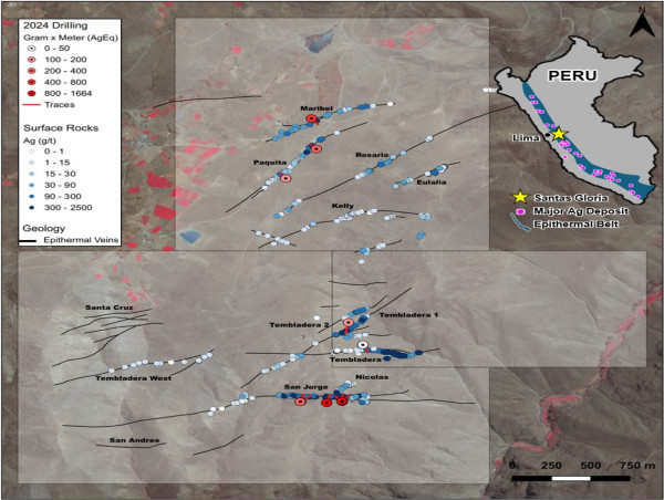 First Andes Silver Secures Drilling Contractor for Upcoming 2000 Meter Program at Santas Gloria, Peru