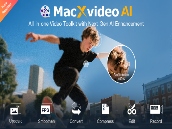 Macxvideo AI Debuts – An All-in-One Video Converter Powered by Next-Gen AI Enhancement