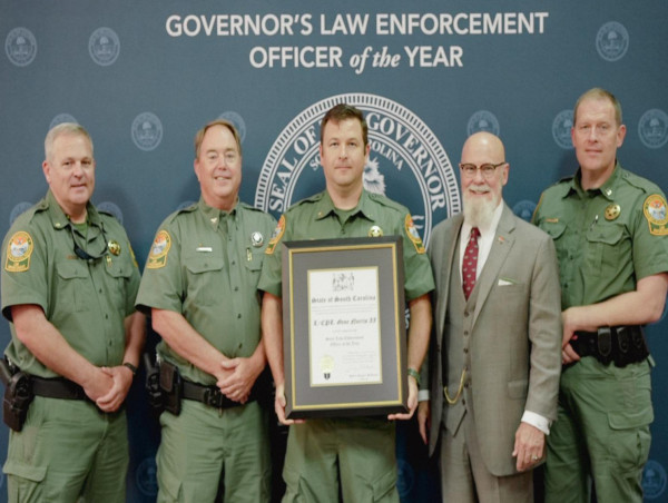 South Carolina Game Warden named Governor’s State Law Enforcement Officer of the Year
