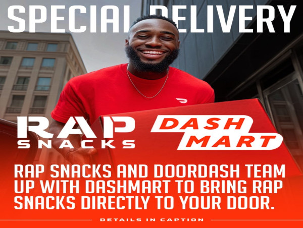 RAP SNACKS FOUNDER AND CEO JAMES LINDSAY ANNOUNCES THE BRAND WILL NOW BE AVAILABLE ON DOORDASH