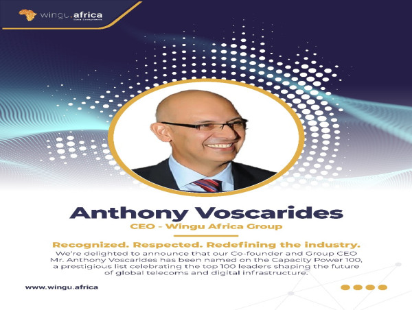  Anthony Voscarides, CEO of Wingu Group, Featured on the 2025 Capacity Power 100 List of Global Telecom Leaders 