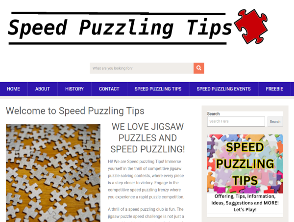 SpeedPuzzlingTips.com Refresh: Easier Access for Speed Puzzling, Jigsaw Puzzle Players
