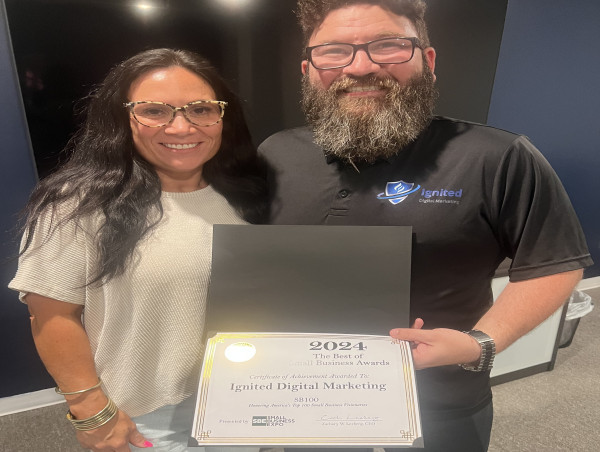 Ignited Digital Marketing Honored as SB100 Award Winner for Excellence