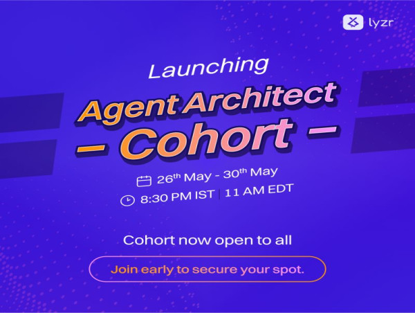  Lyzr's Agent Architect Cohort receives 3100+ in <24 hours applications, opening up access to all 