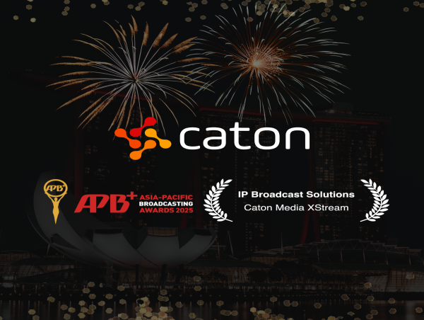 科腾科技凭借 Caton Media XStream 平台荣获 APB+ 大奖 —— 该平台是一款基于人工智能技术、通过IP网络实现高可靠性的实时视频传输解决方案。