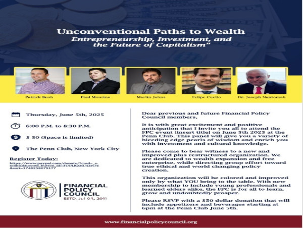 Unconventional Paths To Wealth : Entrepreneurship, Investment, and the Future of Capitalism