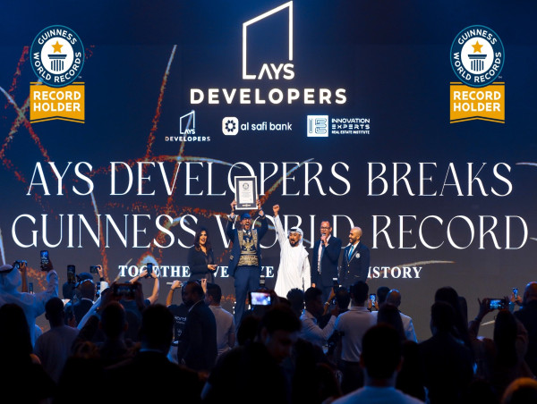 AYS Developers breaks a Guinness World Record for the World's Largest Real Estate Training Session in Dubai