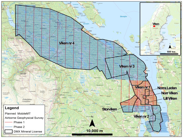 District Commences Airborne MobileMT Survey at the Viken Property in Sweden