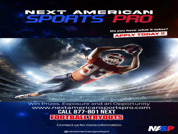 Next American Sports Pro Football Tryouts coming soon join Scout Jerry Behan and Former NFL Player Mark Washington