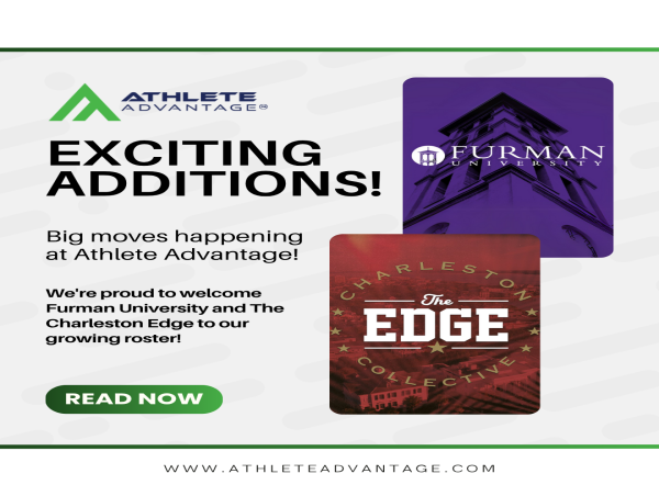 Athlete Advantage Announces New Partnerships with Furman University and The Charleston Edge