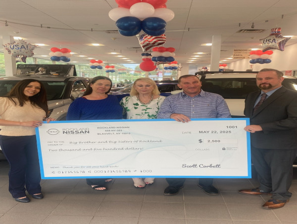  Rockland Nissan Donates $2,500 to Local Organization Big Brothers Big Sisters of Rockland County 